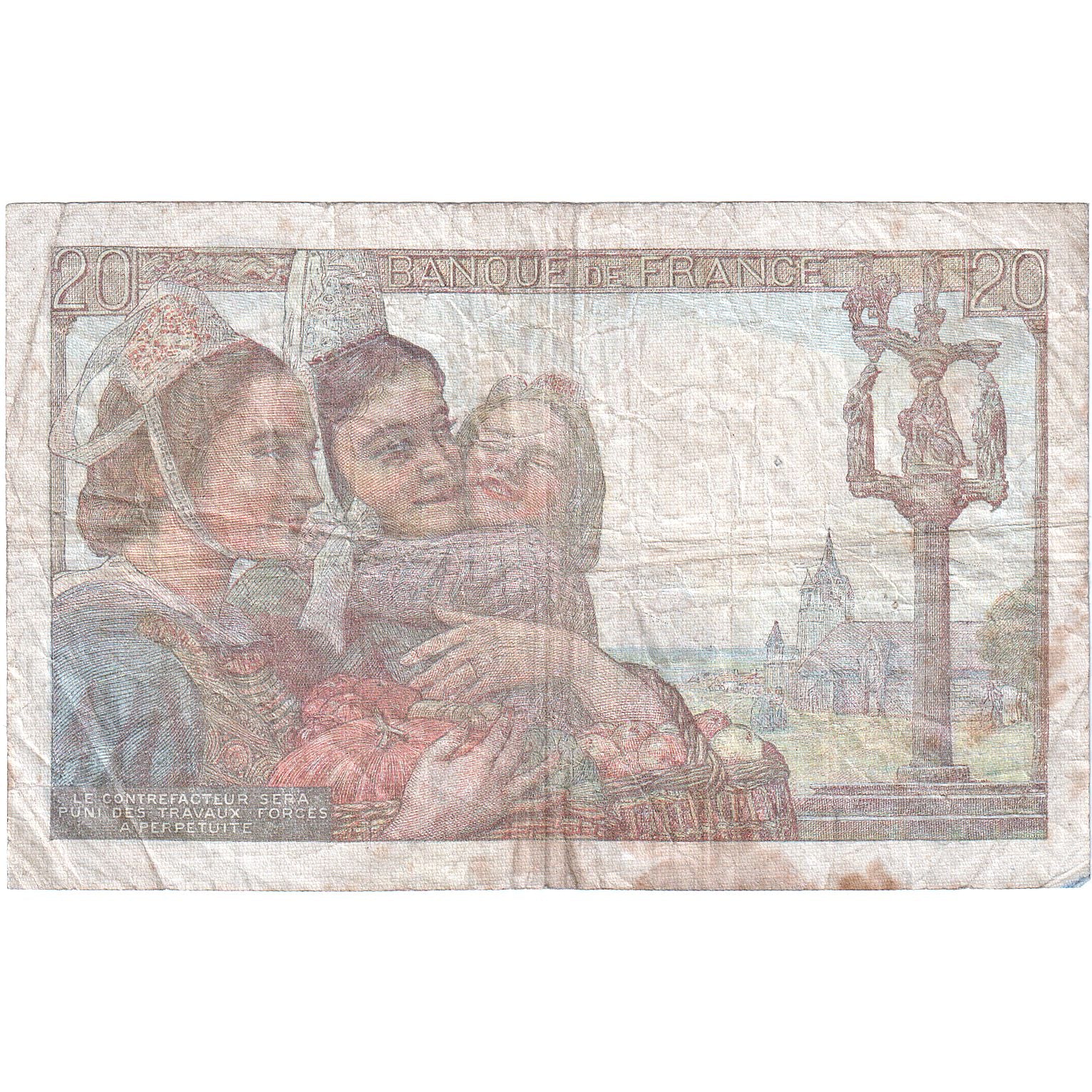 França, 20 Francs, 1949, H.208, VG(8-10), Fayette:13.14, KM:100c