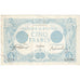 Francia, 5 Francs, Bleu, 1915, Q.6166, MBC, Fayette:2.28, KM:70