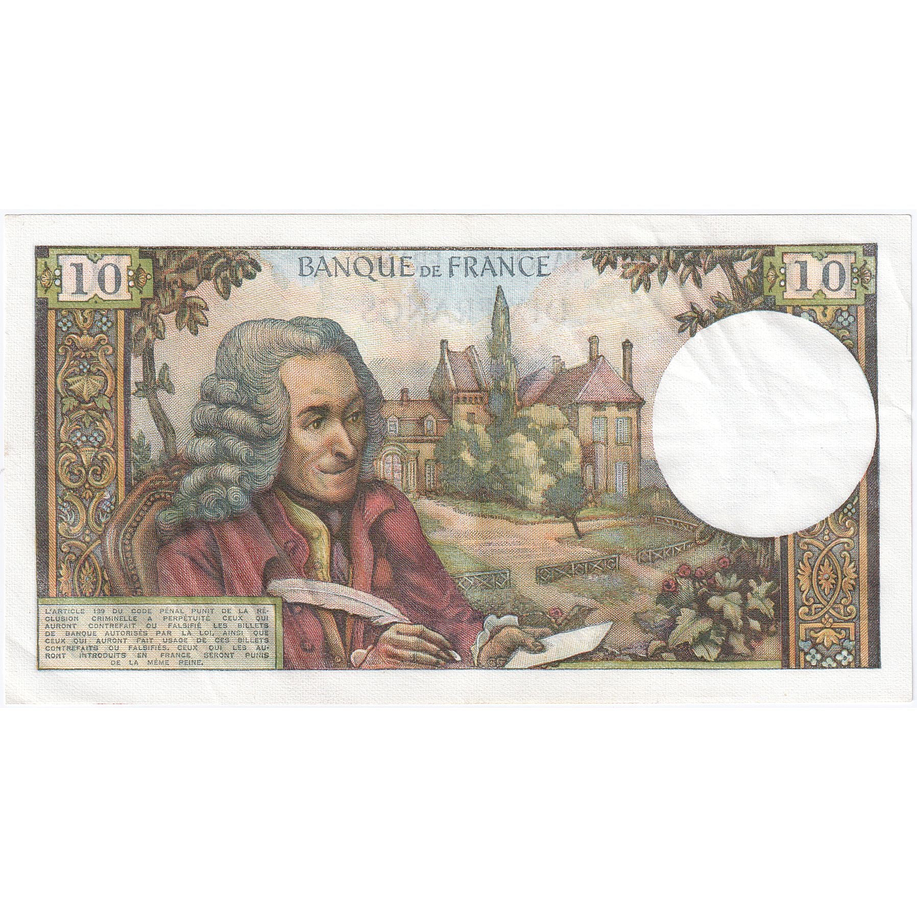 Frankrijk, 10 Francs, Voltaire, 1970, C.593, SUP, Fayette:62.44, KM:147c
