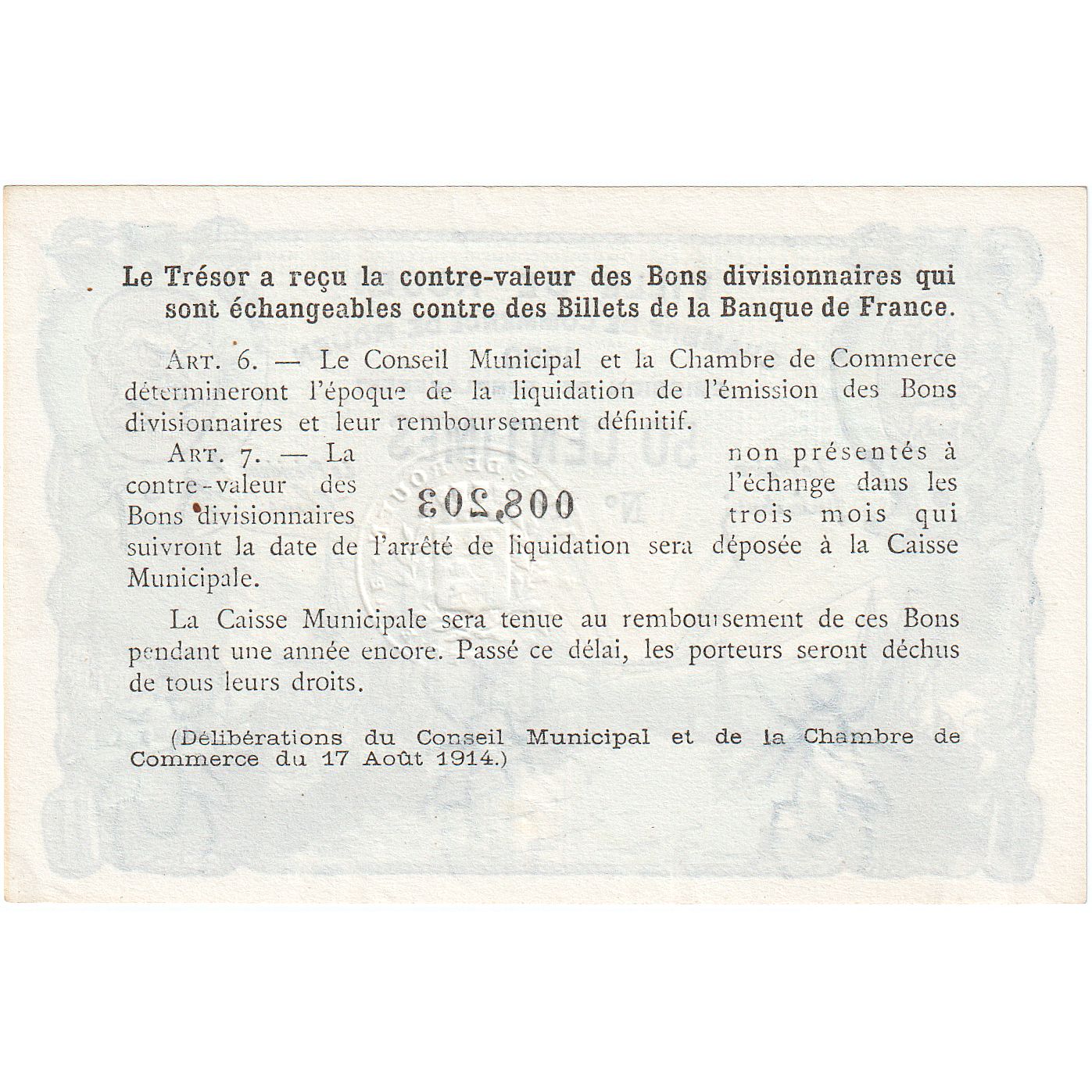 Francia, Rouen, 50 Centimes, 1918, Chambre de Commerce, BB, Pirot:110-37