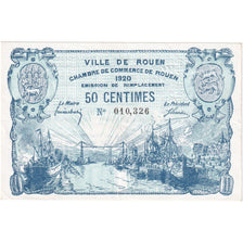 France, Rouen, 50 Centimes, 1918, Chambre de Commerce, TTB, Pirot:110-37