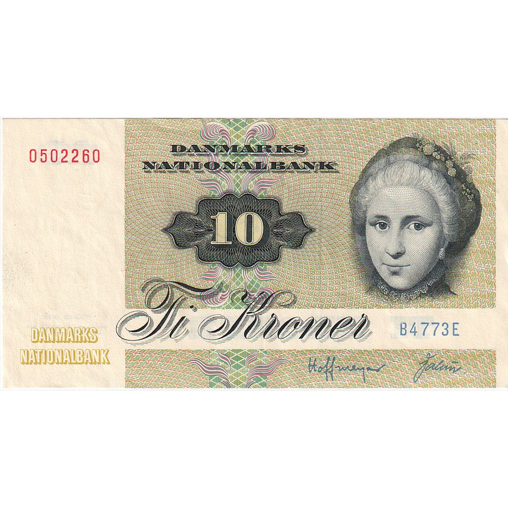 Denmark, 10 Kroner, 1978, KM:48h, UNC(65-70)