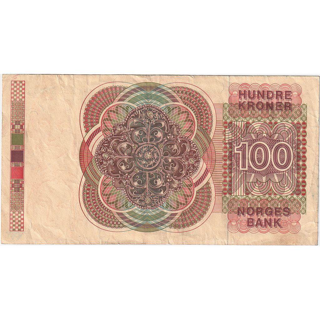 Norway, 100 Kroner, 1982, KM:41c, VF(20-25)