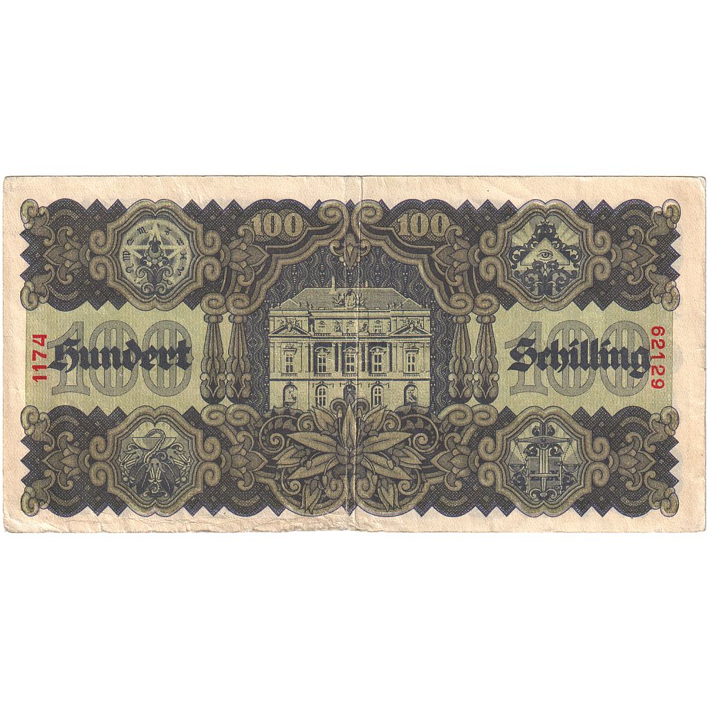 100 Schilling, 1945, Austria, 1945-05-29, KM:118, MBC