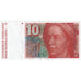 Suíça, 10 Franken, 1987, KM:53g, AU(55-58)