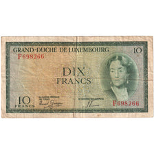 Luxembourg, 10 Francs, Undated (1954), KM:48a, VF(20-25)