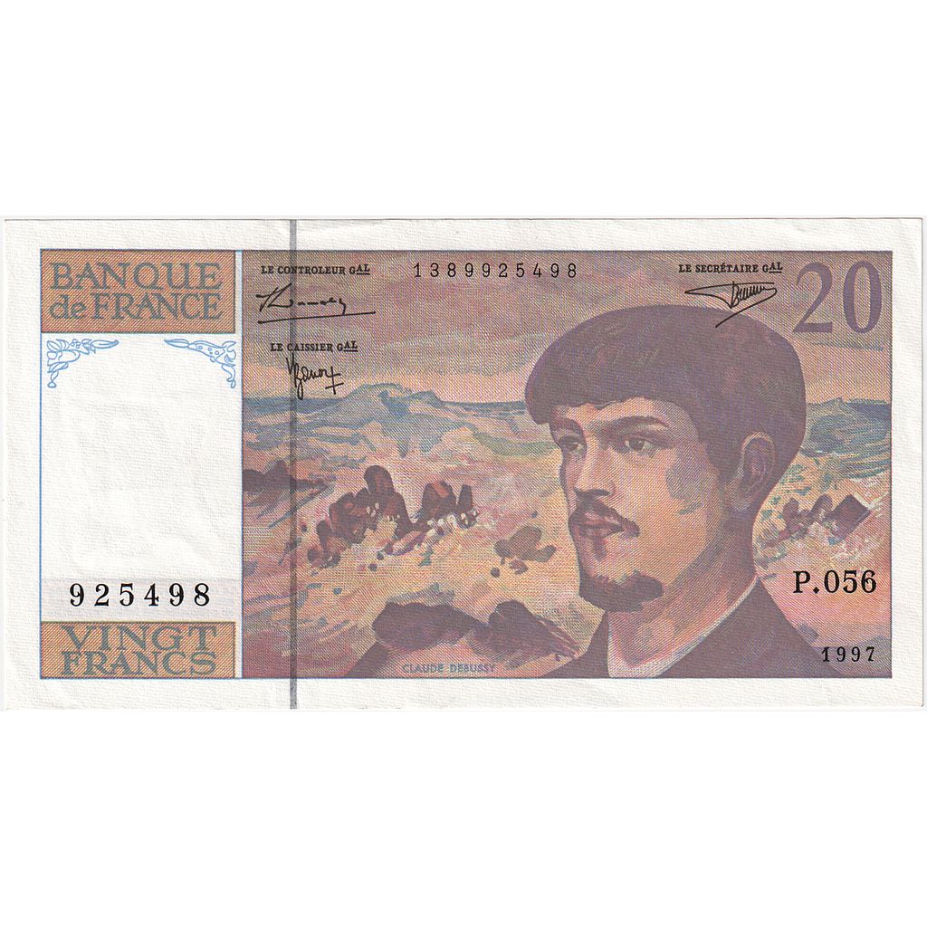 France, 20 Francs, 1997, P.056, UNC(65-70), Fayette:66 ter.2, KM:151i