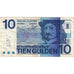 Netherlands, 10 Gulden, 1968-04-25, KM:91b, VG(8-10)