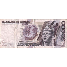 Mexico, 50,000 Pesos, 1990-12-20, KM:93b, VF(20-25)