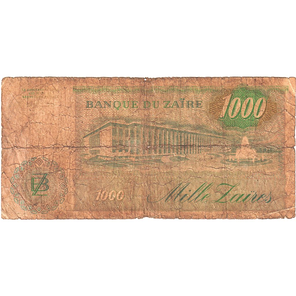 Zaire, 1000 Zaïres, 1985, 1985-11-24, KM:31a, B
