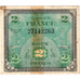 França, 2 Francs, Flag/France, 1944, 14337646, VG(8-10), Fayette:VF16.1