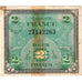 France, 2 Francs, Flag/France, 1944, 14337646, VG(8-10), Fayette:VF16.1, KM:114a