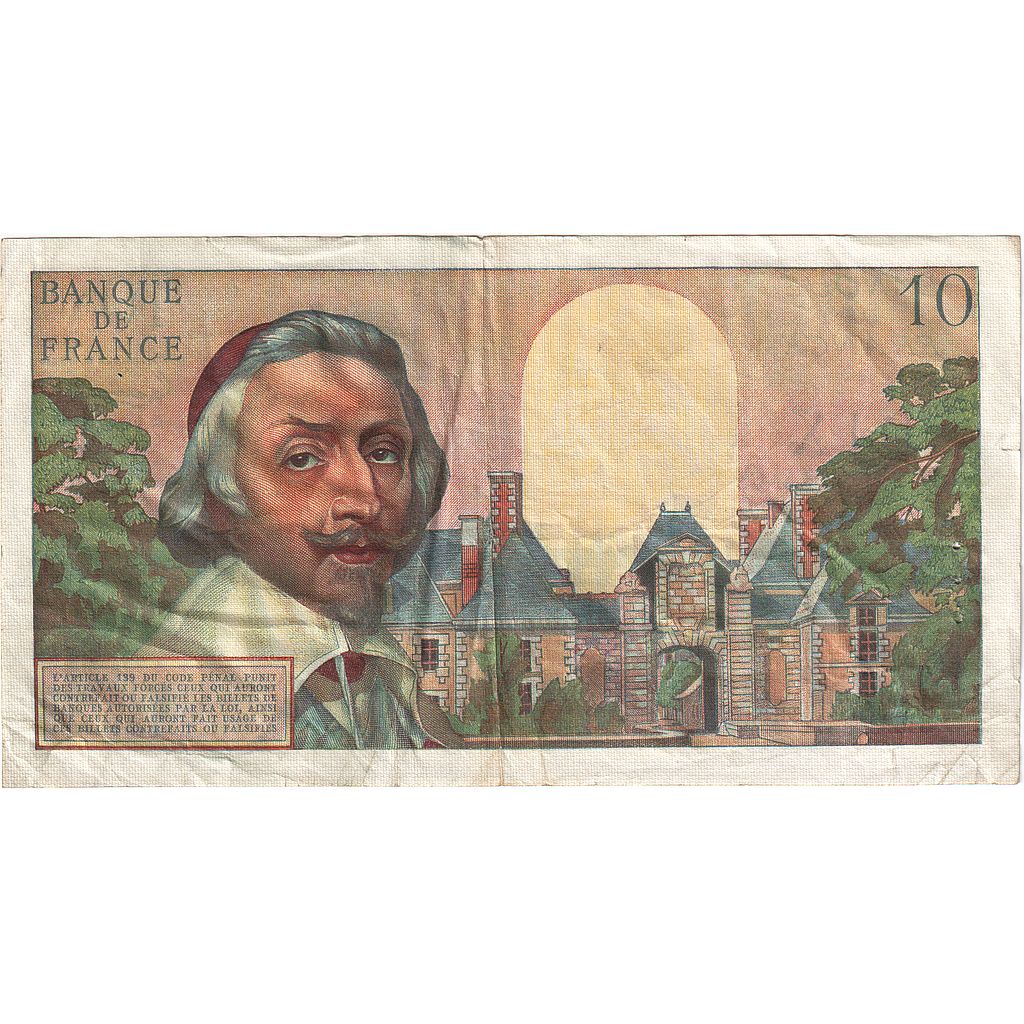 France, 10 Nouveaux Francs, 1960, Y.134, TB, Fayette:57.11, KM:142a