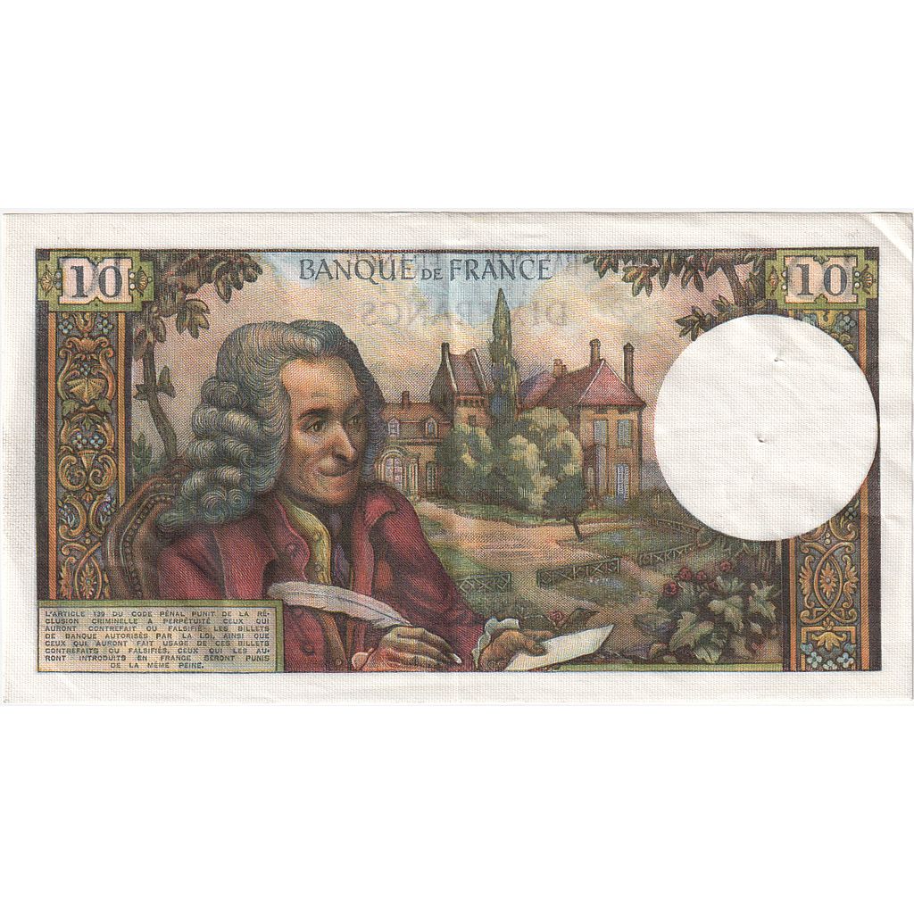 Francia, 10 Francs, Voltaire, Y.534, SPL-, Fayette:62.41, KM:147c