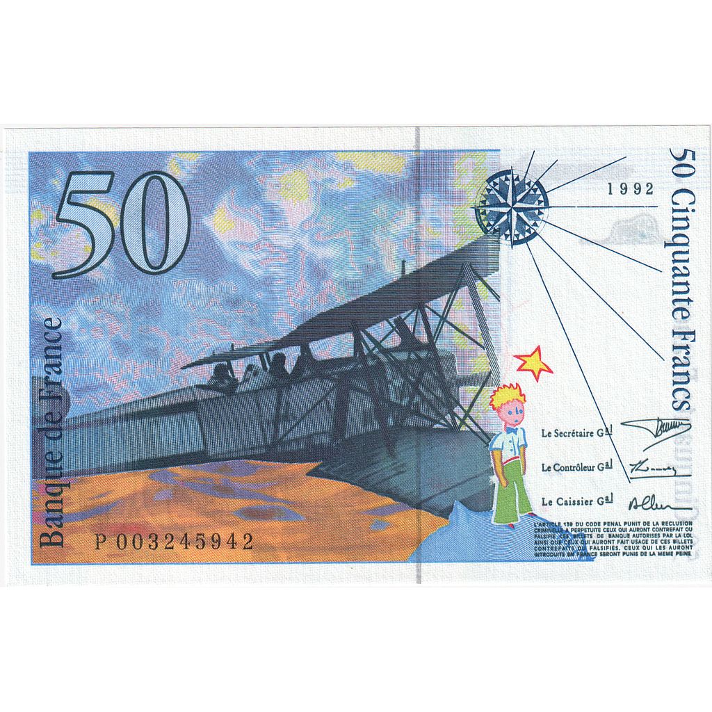 Francia, 50 Francs, 1992, P003245942, FDS, Fayette:72.1b, KM:157a