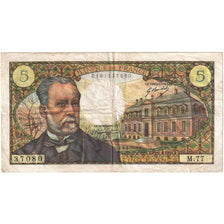 France, 5 Francs, Pasteur, 1968, M.77, VF(20-25), Fayette:61.07, KM:146b