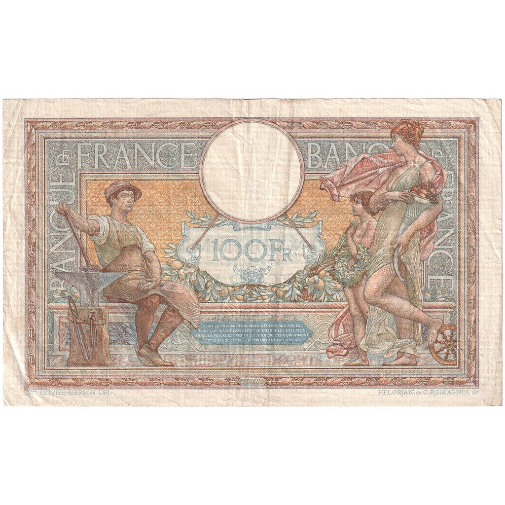 Francia, 100 Francs, T.62838, BB, Fayette:25.37, KM:86b