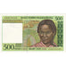 Madagascar, 500 Francs = 100 Ariary, KM:75a, UNZ
