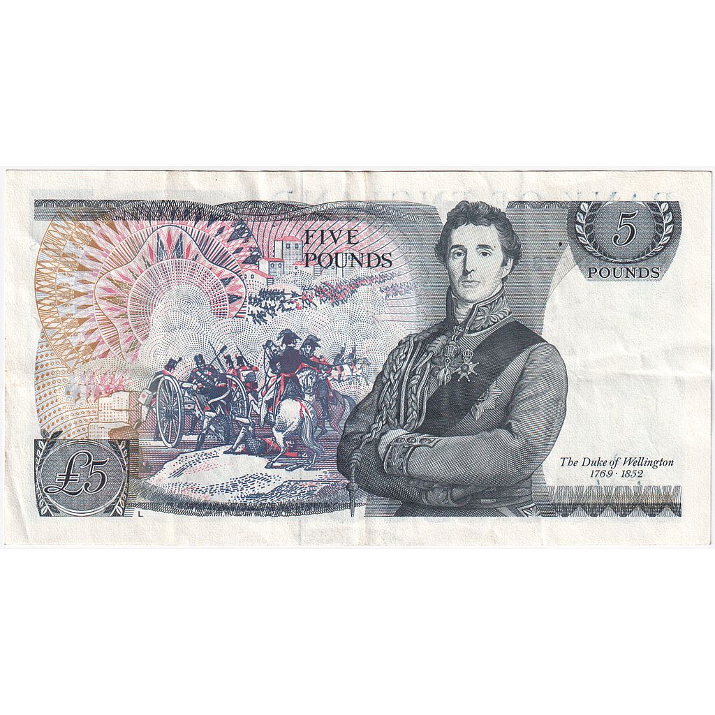 Great Britain, 5 Pounds, Undated (1980-87), KM:378c, EF(40-45)