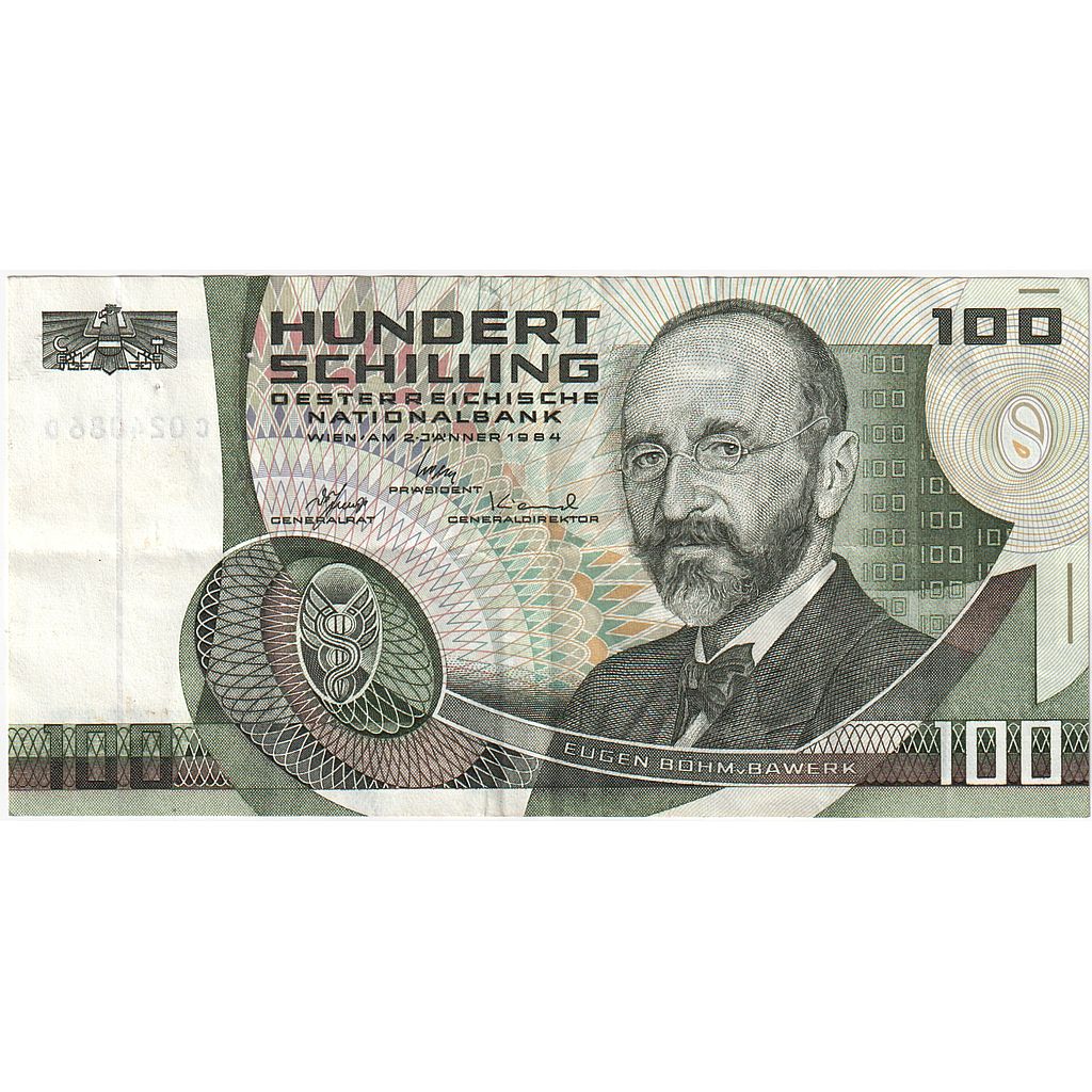 Austria, 100 Schilling, 1984, 1984-01-02, KM:150, EF(40-45)