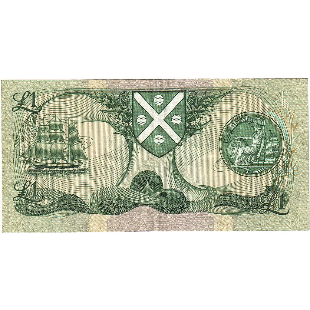 Scotland, 1 Pound, 1985, 1985-12-12, KM:111f, UNC(63)