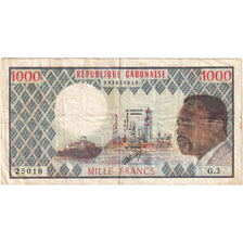 Gabon, 1000 Francs, KM:3b, MB