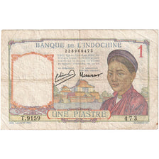 FRENCH INDO-CHINA, 1 Piastre, KM:92, VF(20-25)