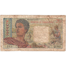 New Caledonia, 20 Francs, VF(30-35)