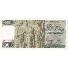 Greece, 500 Drachmai, 1968, 1968-11-01, KM:197a, AU(55-58)
