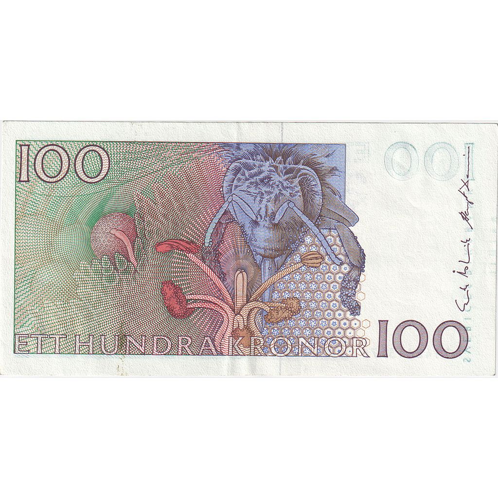 Sweden, 100 Kronor, 2001, KM:65a, AU(55-58)