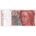 Svizzera, 10 Franken, 1986, KM:53f, MB