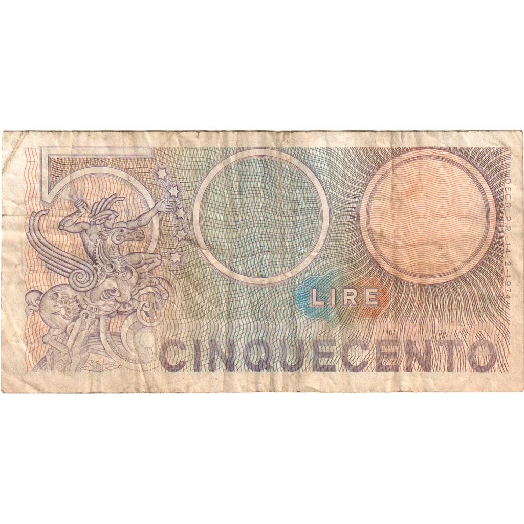 Italien, 500 Lire, KM:95, S