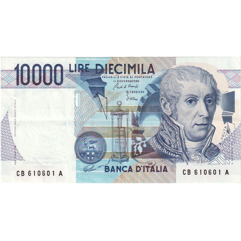 Italië, 10,000 Lire, 1984, 1984-09-03, KM:112a, TB+