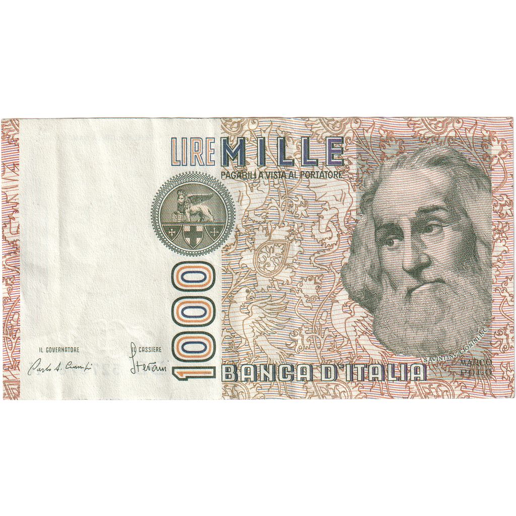 Italy, 1000 Lire, 1982-1983, 1982-01-06, KM:109a, EF(40-45)