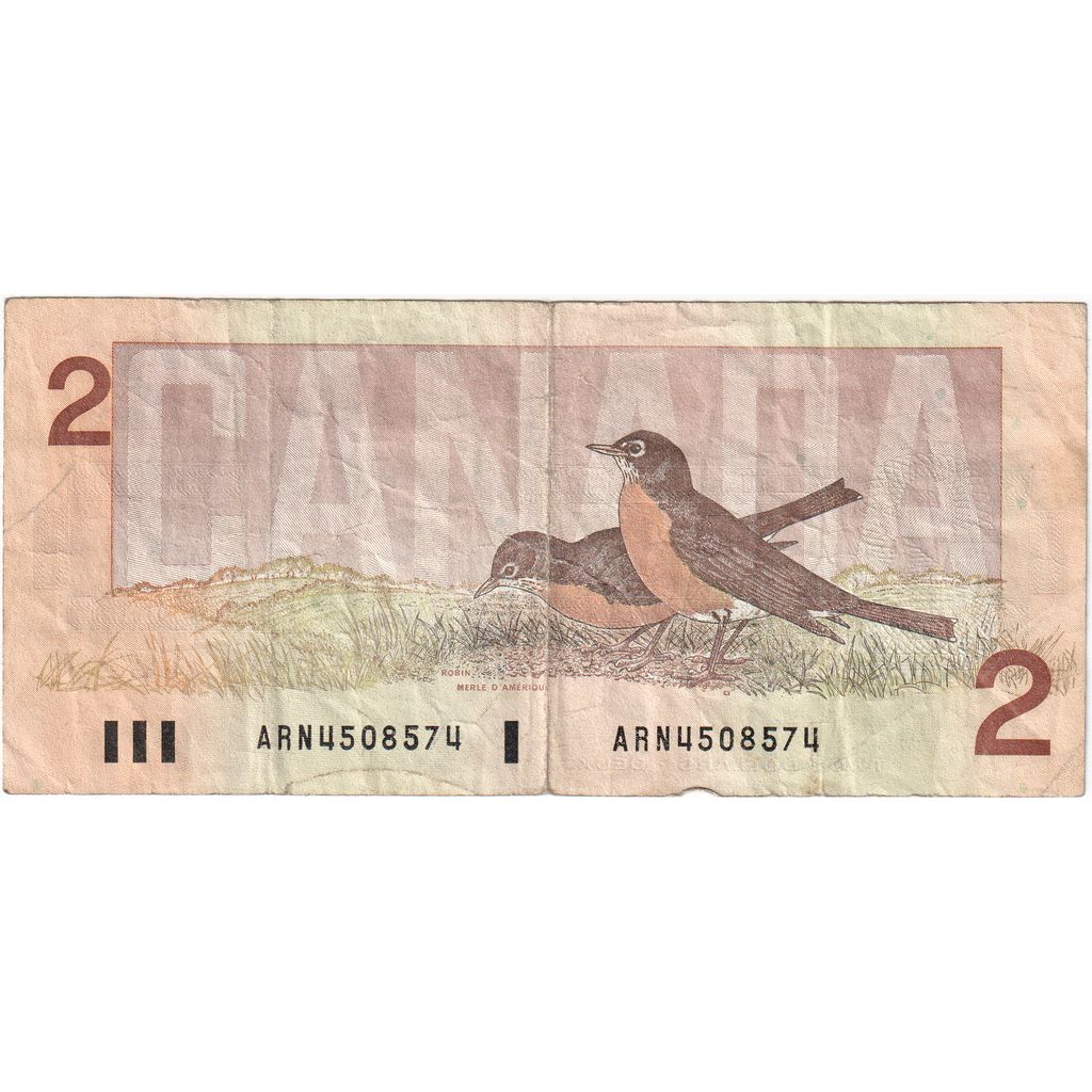Canada, 2 Dollars, 1986, Undated (1986), KM:94a, MB