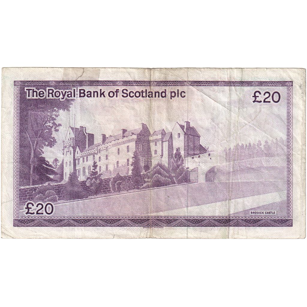 Scotland, 20 Pounds, 1982, 1982-05-03, KM:344, VF(30-35)