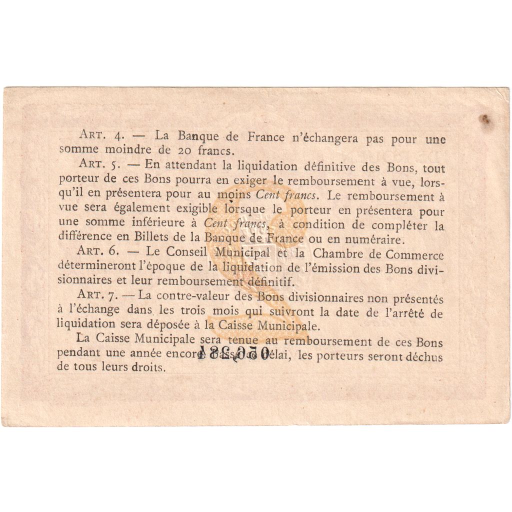 France, 2 Francs, ROUEN, 1920, 056.284, EF(40-45)