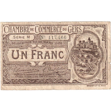 France, Gers, 1 Franc, 1920, TB, Pirot:15-19