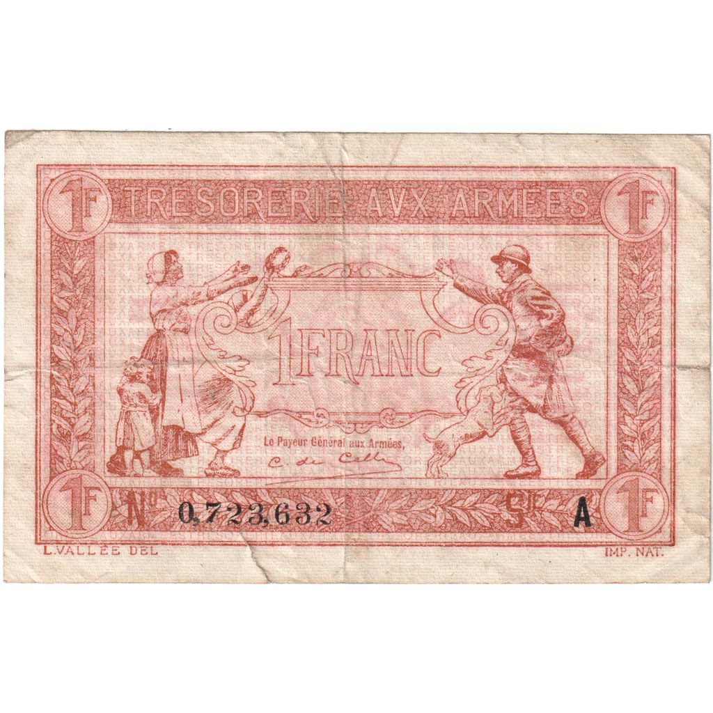 France, 1 Franc, 1917, O.723.632, VF(30-35)