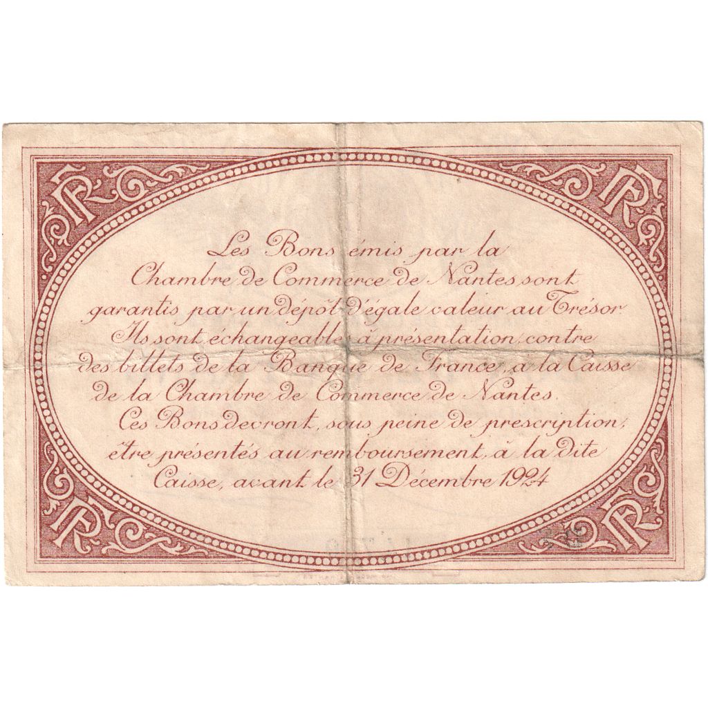 Francia, Nantes, 1 Franc, MB, Pirot:88-5