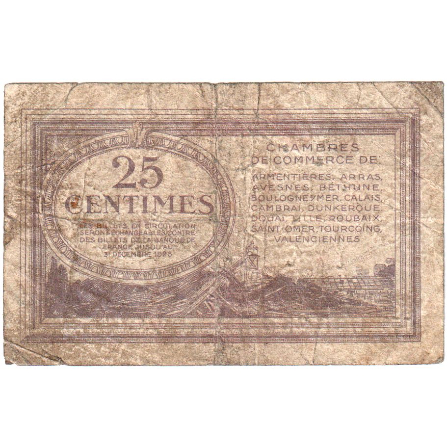 Francia, Arras, 25 Centimes, RC, Pirot:94-3