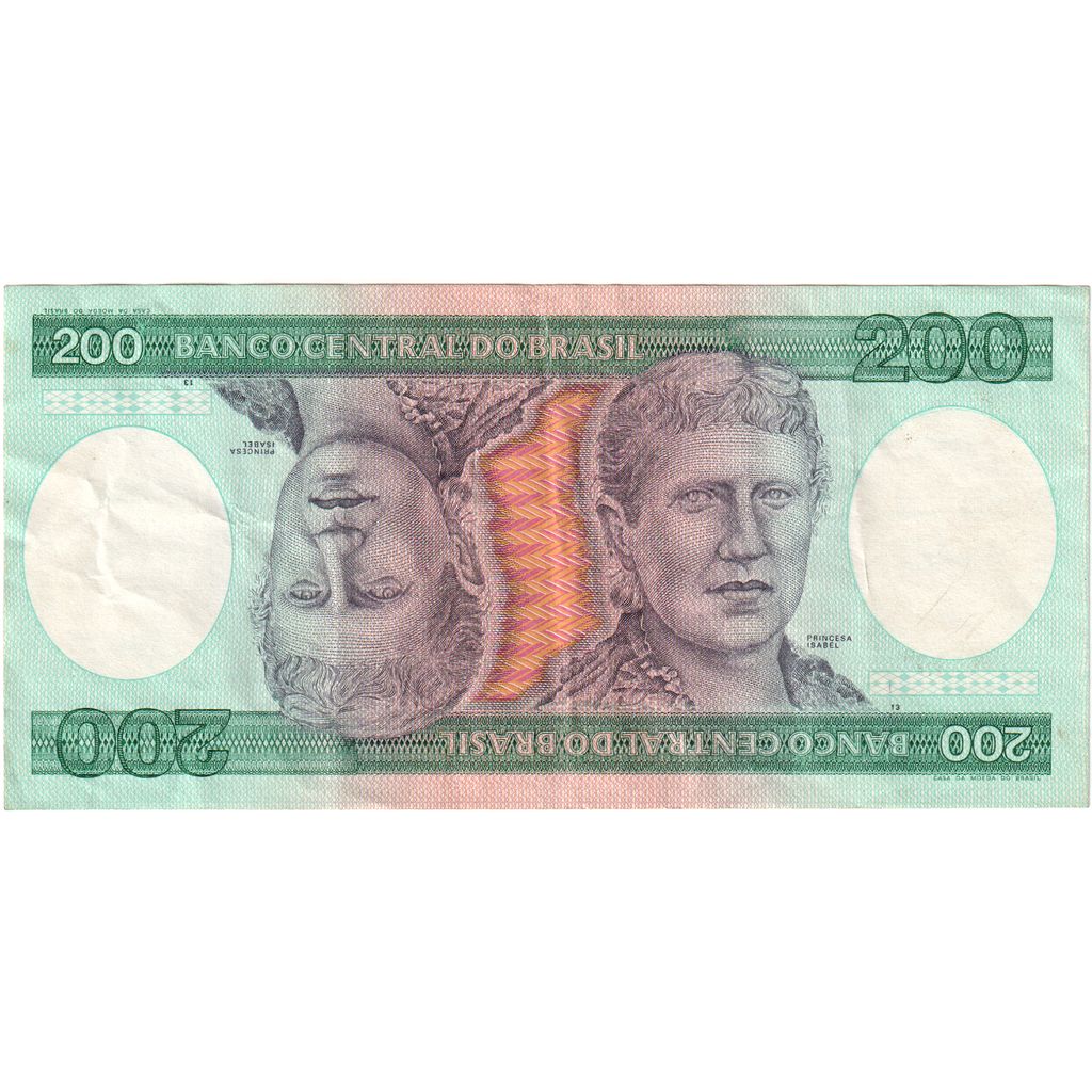 Brasilien, 200 Cruzeiros, Undated (1984- ), KM:199b, SS