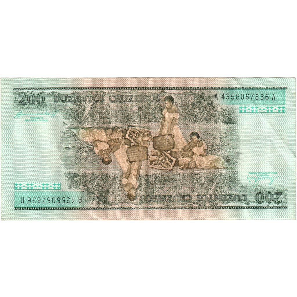 Brasilien, 200 Cruzeiros, Undated (1984- ), KM:199b, SS