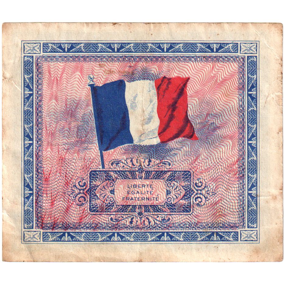 França, 2 Francs, 1944, 97347905, VF(20-25), Fayette:VF16.2, KM:114a