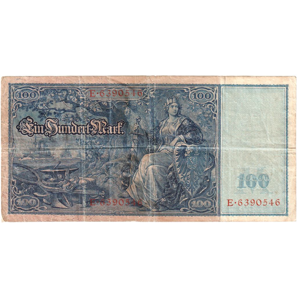 Duitsland, 100 Mark, 1910, KM:42, TB+