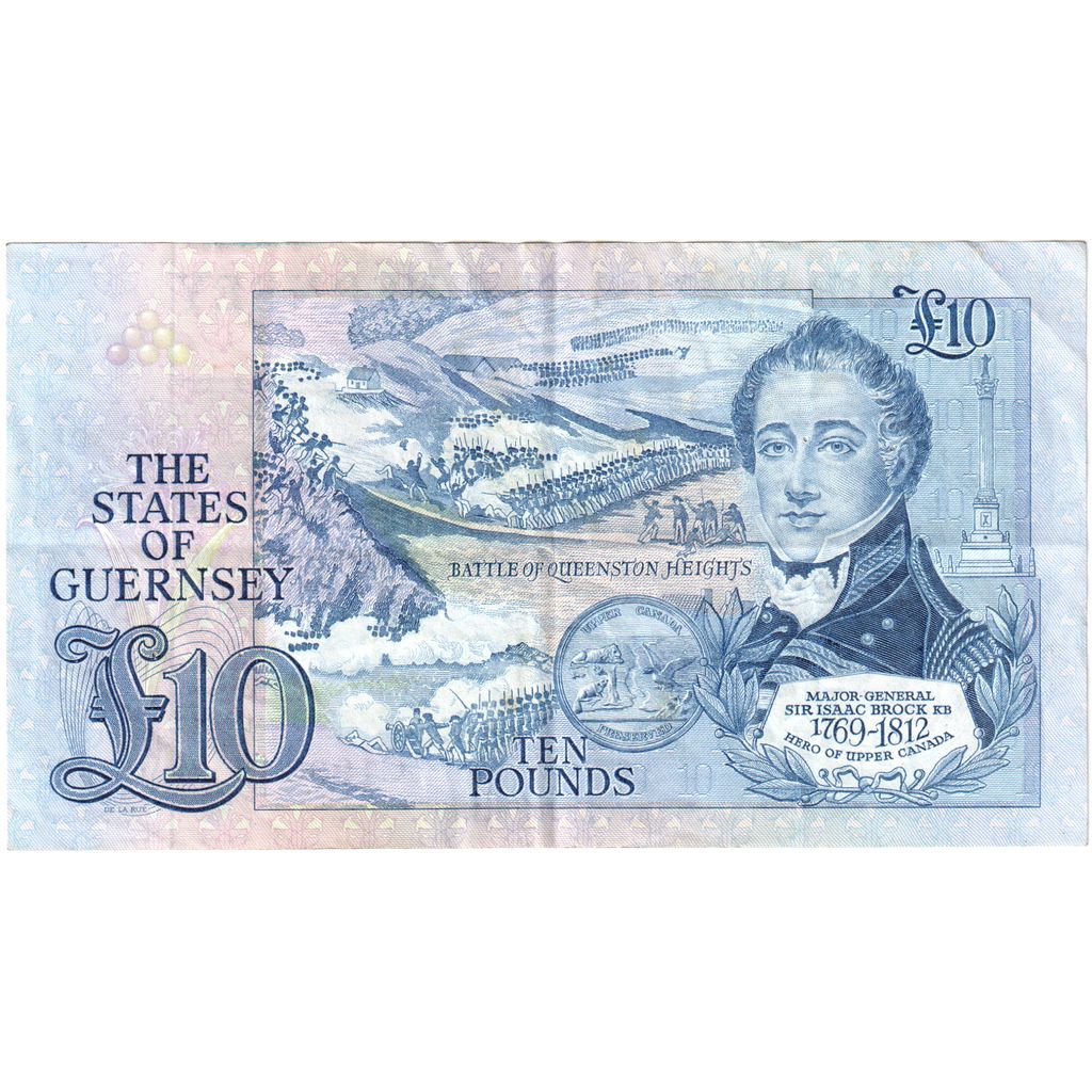 Guernsey, 10 Pounds, 1991, KM:54a, EF(40-45)