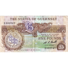 Guernsey, 5 Pounds, undated (1980-89), KM:49a, AU(50-53)
