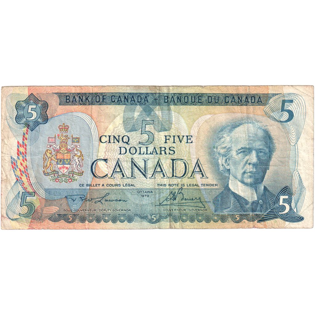 Canadá, 5 Dollars, 1979, KM:92a, VF(20-25)