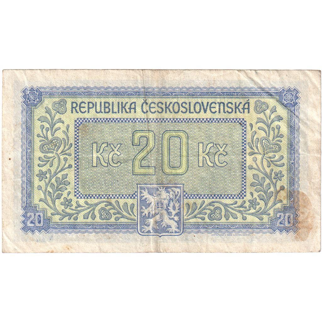 Czechoslovakia, 20 Korun, VF(20-25)