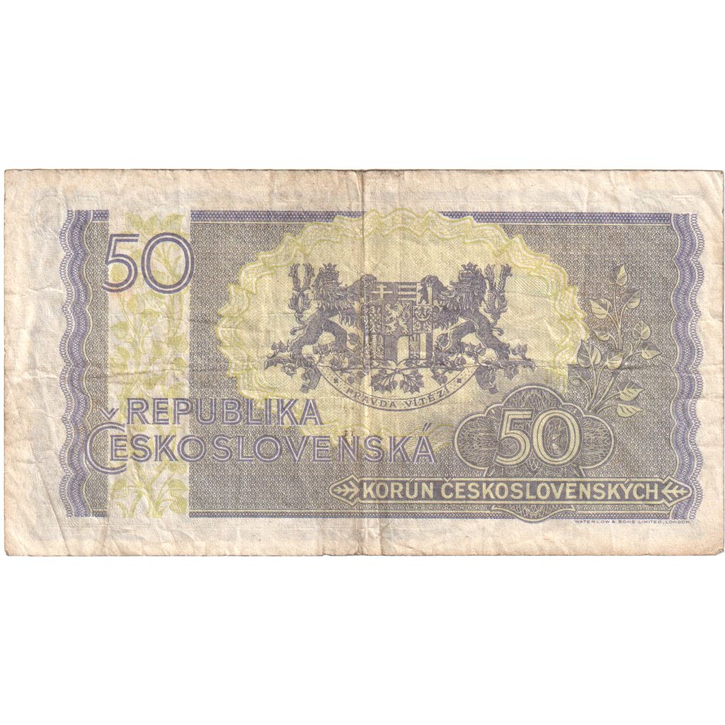 Czechoslovakia, 50 Korun, VF(20-25)